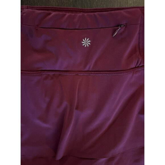 Athleta Burgundy Momentum Tiered Tennis Athletic Performance Skort Size M - Picture 9 of 9